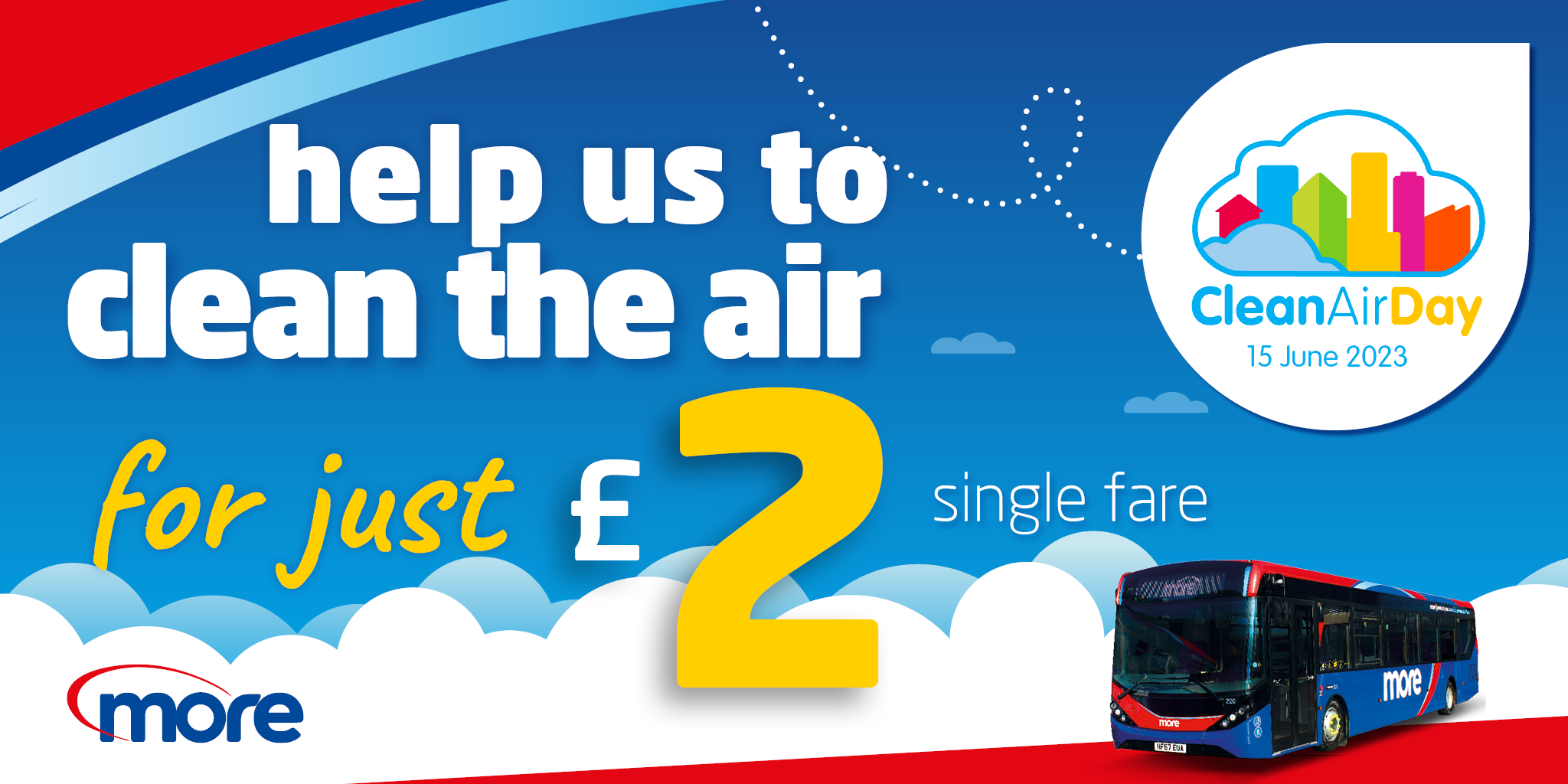 Jump on board for Clean Air Day! morebus